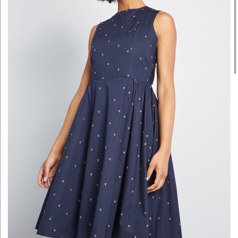 MODCLOTH Brilliantly Bold Cotton Dress